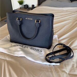 Navy Blue Michael Kors bag